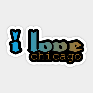 I love chicago Sticker
